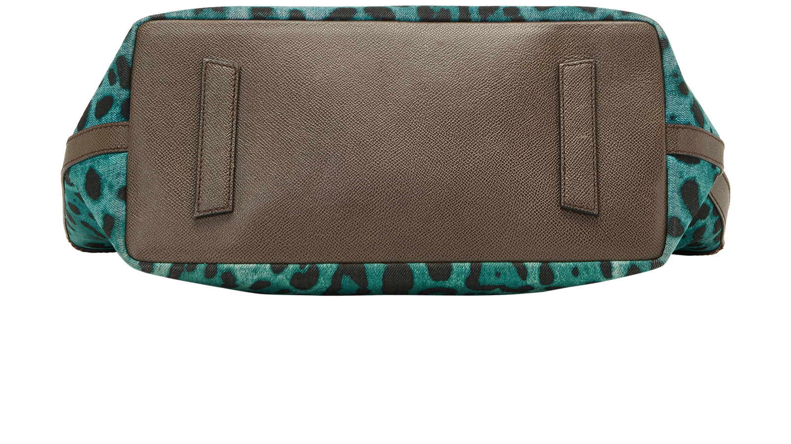 Leopard Tote, &pound;250, Handbags, Blue, Canvas, Top view